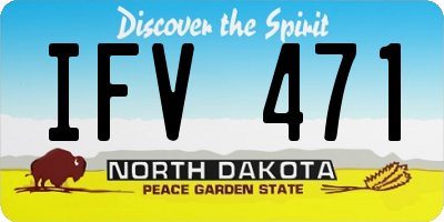 ND license plate IFV471
