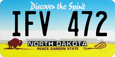 ND license plate IFV472