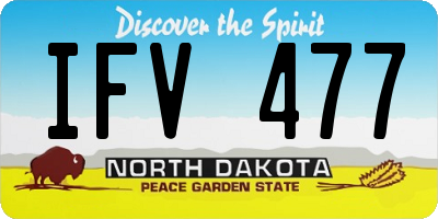 ND license plate IFV477