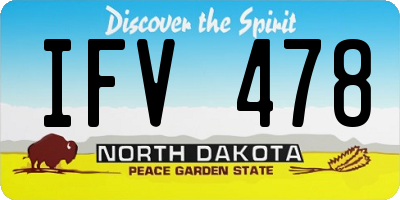 ND license plate IFV478