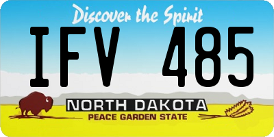 ND license plate IFV485