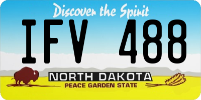 ND license plate IFV488