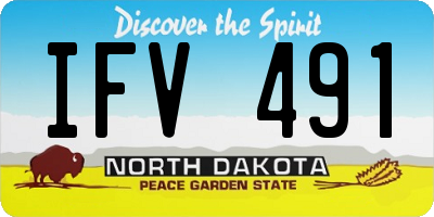 ND license plate IFV491