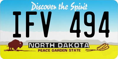 ND license plate IFV494