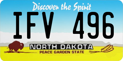 ND license plate IFV496