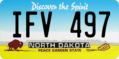 ND license plate IFV497