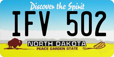 ND license plate IFV502