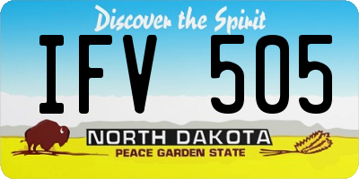ND license plate IFV505