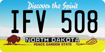 ND license plate IFV508