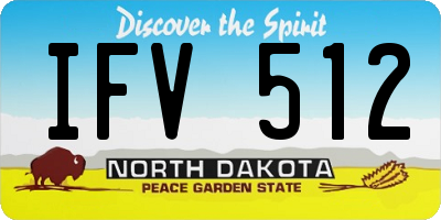 ND license plate IFV512