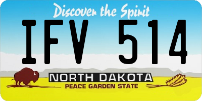 ND license plate IFV514