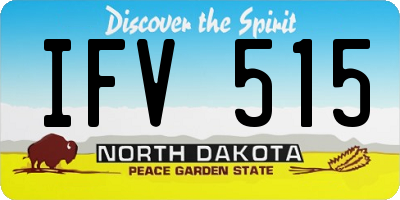 ND license plate IFV515