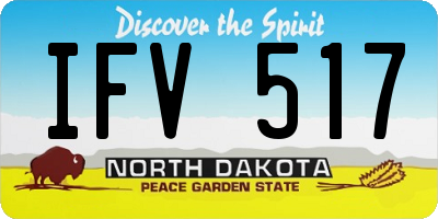 ND license plate IFV517