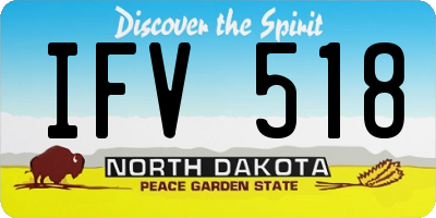 ND license plate IFV518