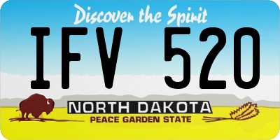 ND license plate IFV520