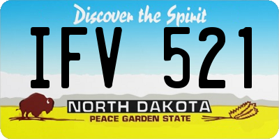 ND license plate IFV521