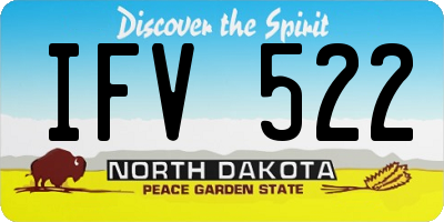 ND license plate IFV522