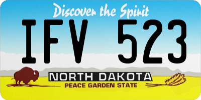 ND license plate IFV523