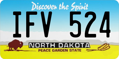 ND license plate IFV524