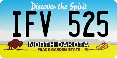 ND license plate IFV525