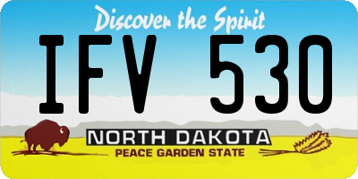 ND license plate IFV530