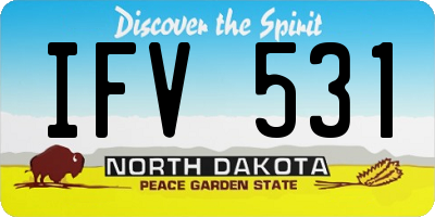 ND license plate IFV531