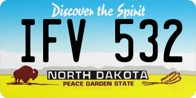 ND license plate IFV532