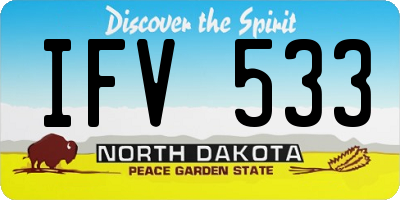 ND license plate IFV533