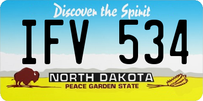 ND license plate IFV534
