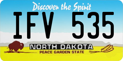 ND license plate IFV535