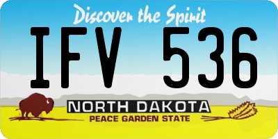 ND license plate IFV536