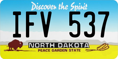 ND license plate IFV537