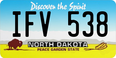 ND license plate IFV538