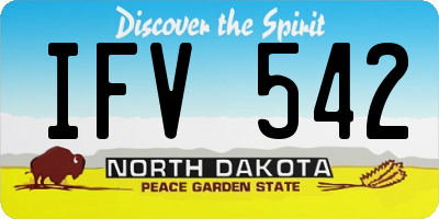 ND license plate IFV542