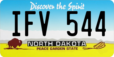 ND license plate IFV544