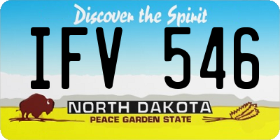 ND license plate IFV546
