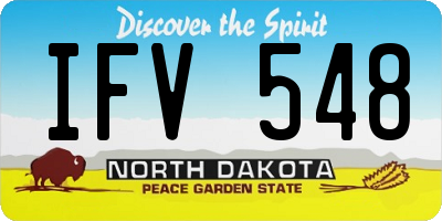 ND license plate IFV548