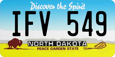 ND license plate IFV549