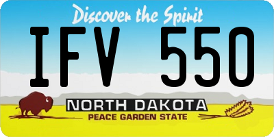 ND license plate IFV550