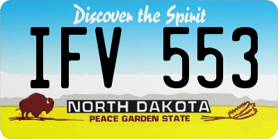 ND license plate IFV553
