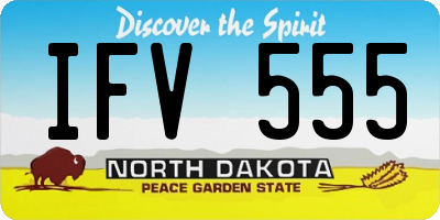 ND license plate IFV555
