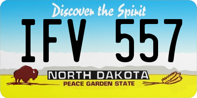 ND license plate IFV557