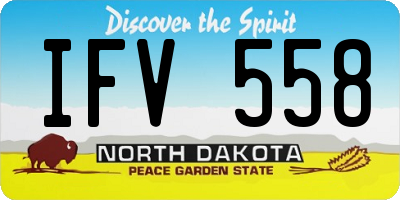 ND license plate IFV558