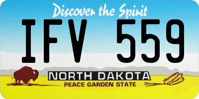 ND license plate IFV559