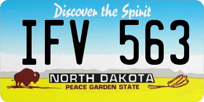 ND license plate IFV563