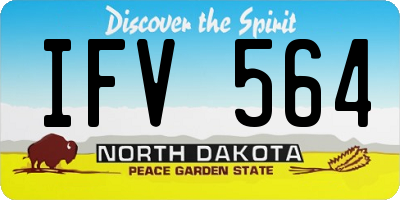 ND license plate IFV564
