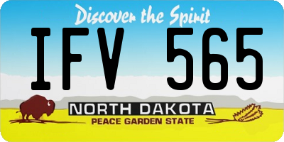 ND license plate IFV565