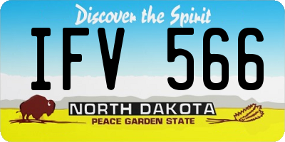 ND license plate IFV566