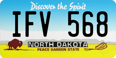 ND license plate IFV568