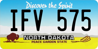 ND license plate IFV575